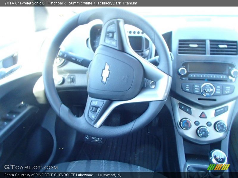 Summit White / Jet Black/Dark Titanium 2014 Chevrolet Sonic LT Hatchback