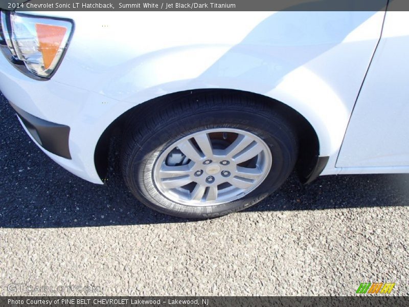 Summit White / Jet Black/Dark Titanium 2014 Chevrolet Sonic LT Hatchback