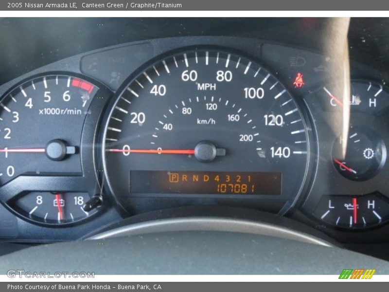 Canteen Green / Graphite/Titanium 2005 Nissan Armada LE