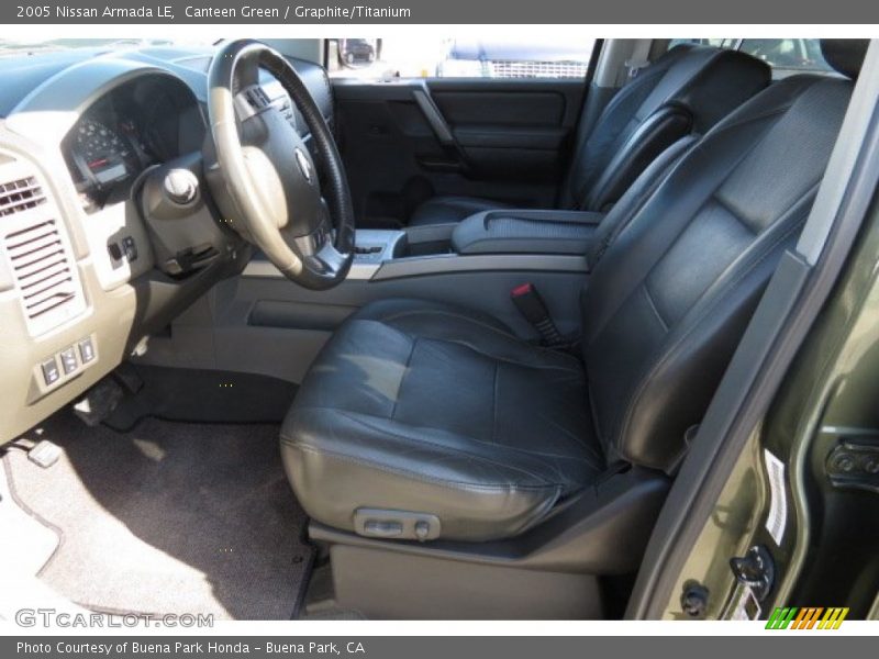 Canteen Green / Graphite/Titanium 2005 Nissan Armada LE