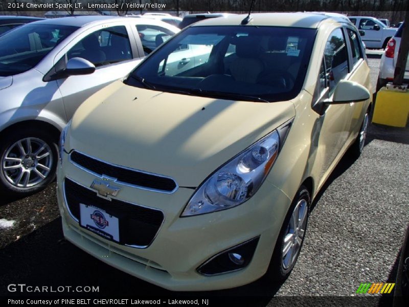 Lemonade / Yellow/Yellow 2014 Chevrolet Spark LT