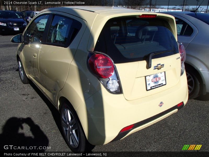 Lemonade / Yellow/Yellow 2014 Chevrolet Spark LT