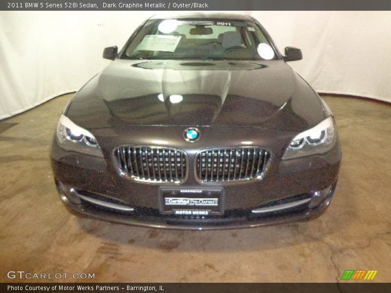 Dark Graphite Metallic / Oyster/Black 2011 BMW 5 Series 528i Sedan