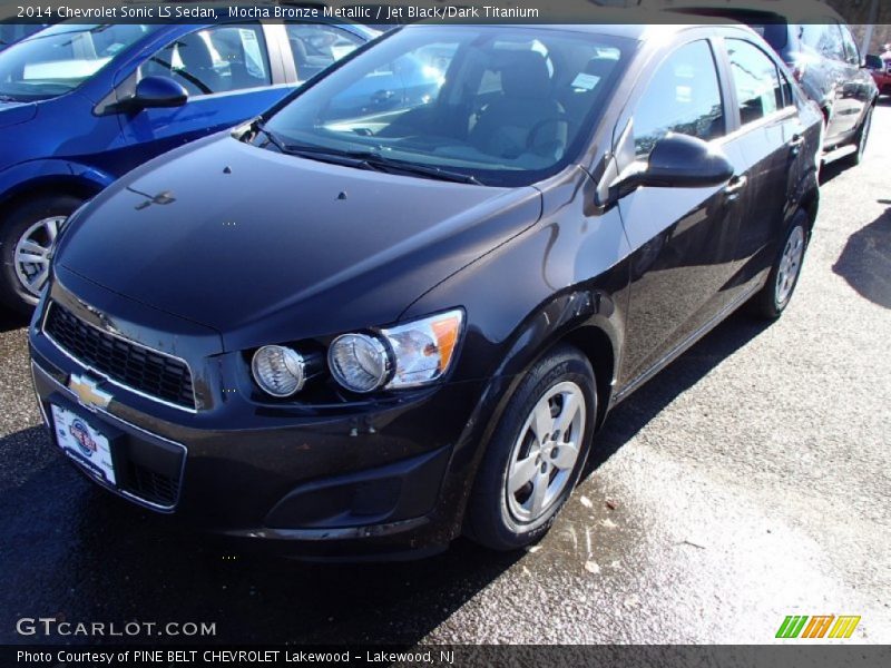 Mocha Bronze Metallic / Jet Black/Dark Titanium 2014 Chevrolet Sonic LS Sedan