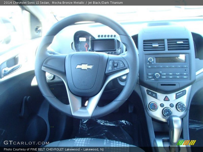 Mocha Bronze Metallic / Jet Black/Dark Titanium 2014 Chevrolet Sonic LS Sedan