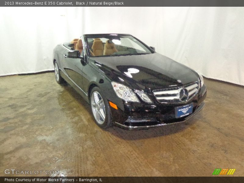 Black / Natural Beige/Black 2013 Mercedes-Benz E 350 Cabriolet