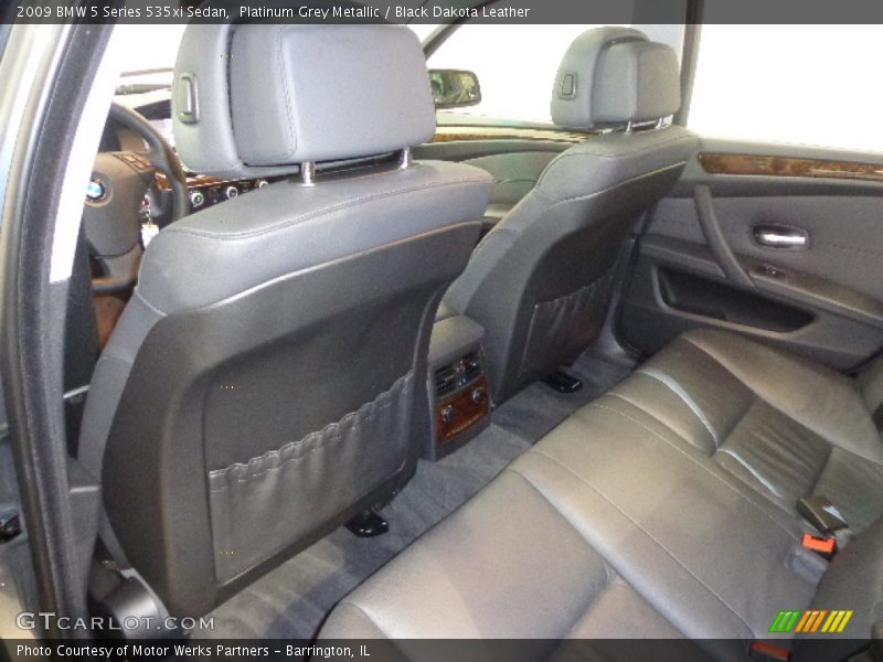 Platinum Grey Metallic / Black Dakota Leather 2009 BMW 5 Series 535xi Sedan