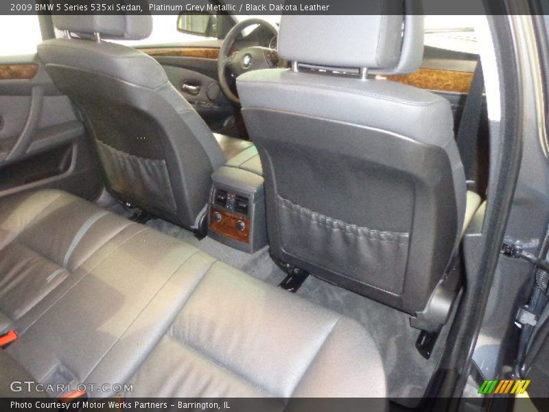Platinum Grey Metallic / Black Dakota Leather 2009 BMW 5 Series 535xi Sedan