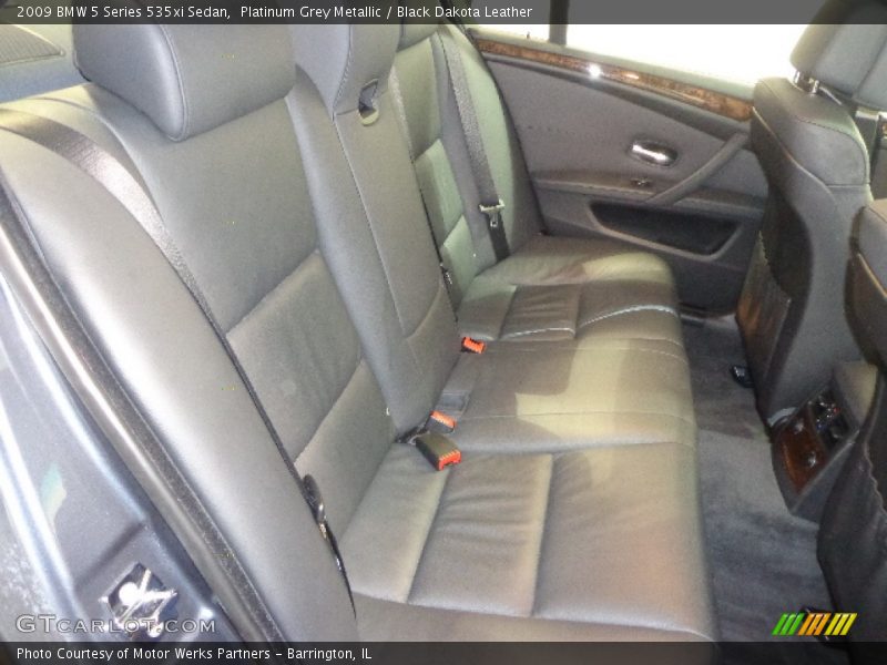 Platinum Grey Metallic / Black Dakota Leather 2009 BMW 5 Series 535xi Sedan