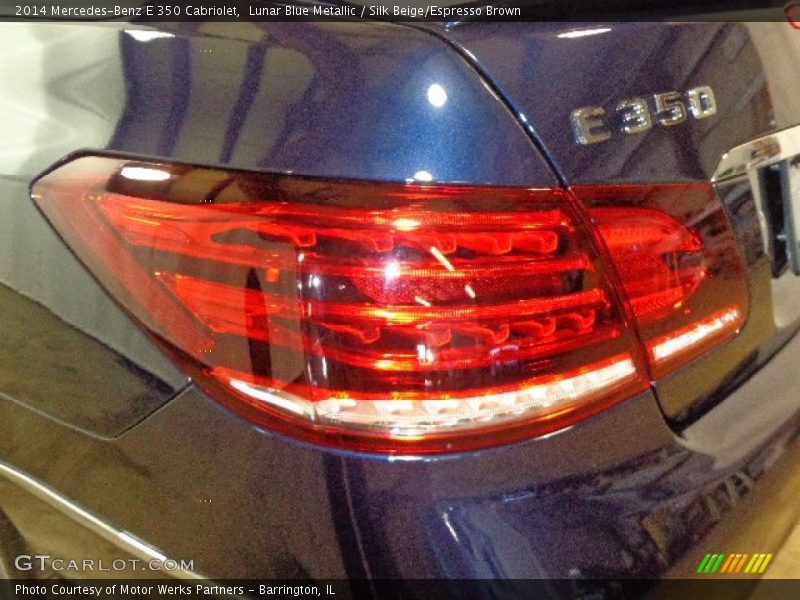 Lunar Blue Metallic / Silk Beige/Espresso Brown 2014 Mercedes-Benz E 350 Cabriolet