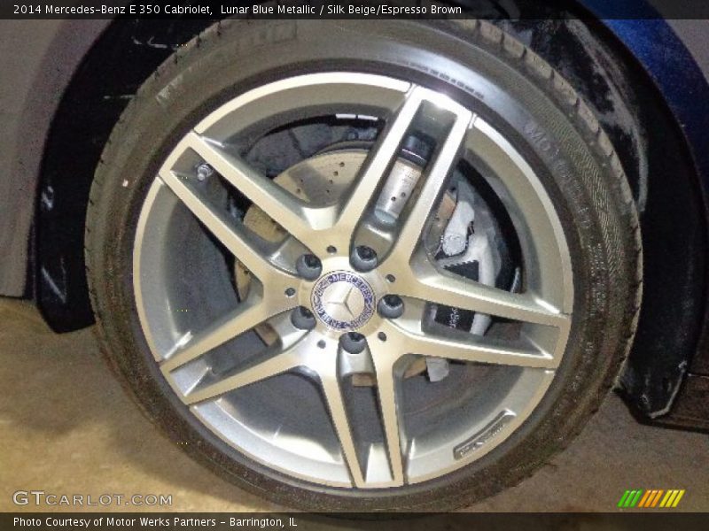 Lunar Blue Metallic / Silk Beige/Espresso Brown 2014 Mercedes-Benz E 350 Cabriolet