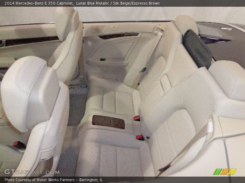 Lunar Blue Metallic / Silk Beige/Espresso Brown 2014 Mercedes-Benz E 350 Cabriolet