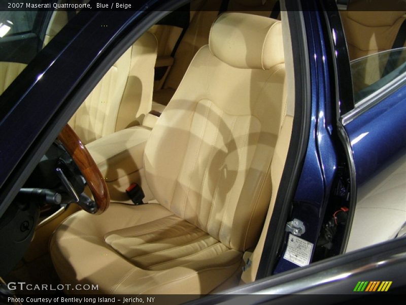 2007 Maserati Quattroporte, Blue / Beige, Drivers Seat - 2007 Maserati Quattroporte 