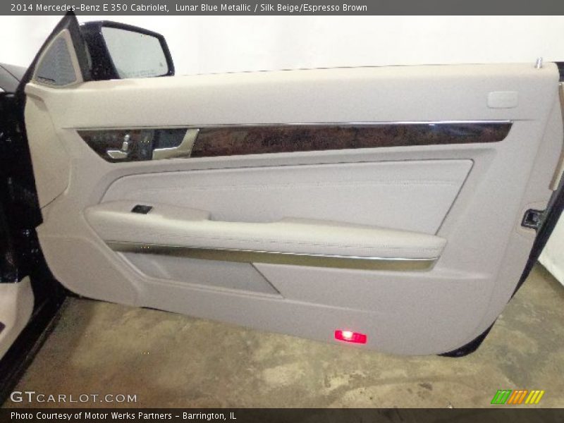 Lunar Blue Metallic / Silk Beige/Espresso Brown 2014 Mercedes-Benz E 350 Cabriolet