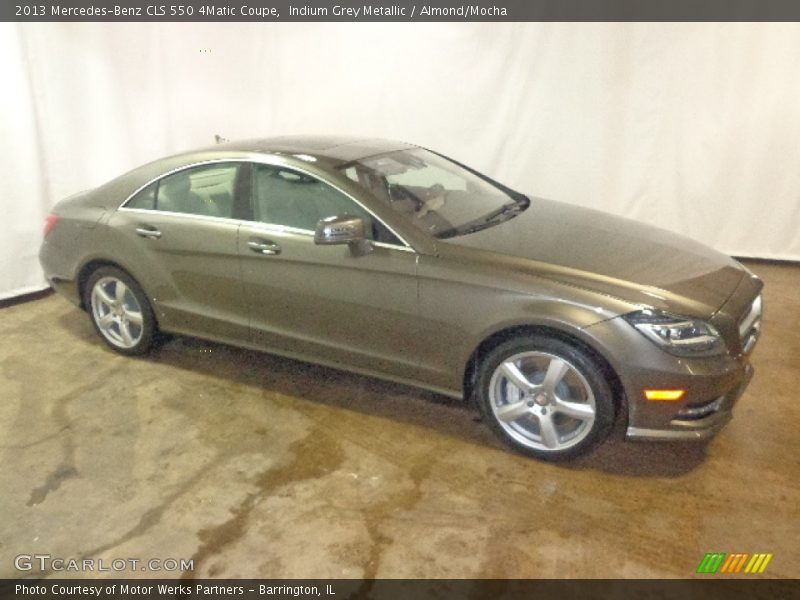 Indium Grey Metallic / Almond/Mocha 2013 Mercedes-Benz CLS 550 4Matic Coupe