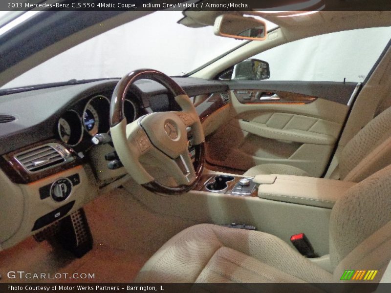 Indium Grey Metallic / Almond/Mocha 2013 Mercedes-Benz CLS 550 4Matic Coupe