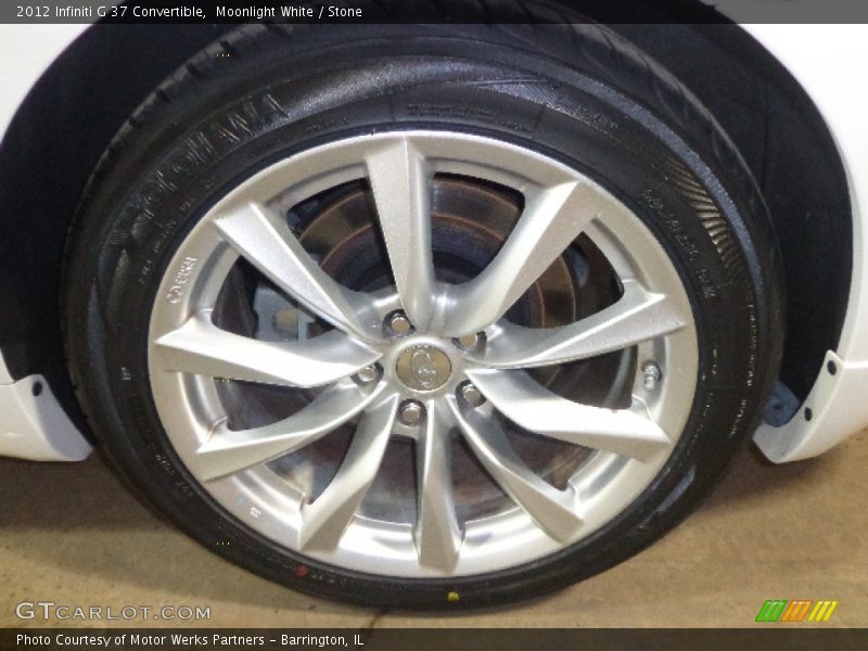 Moonlight White / Stone 2012 Infiniti G 37 Convertible