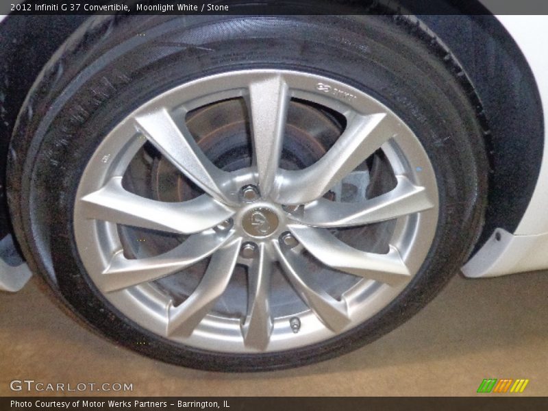 Moonlight White / Stone 2012 Infiniti G 37 Convertible