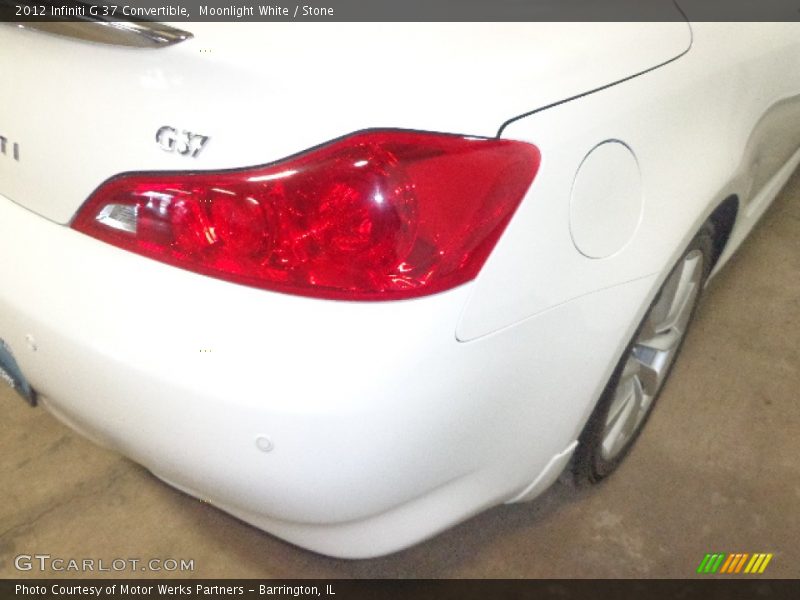 Moonlight White / Stone 2012 Infiniti G 37 Convertible