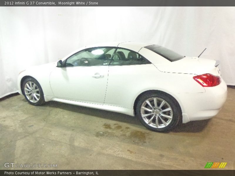 Moonlight White / Stone 2012 Infiniti G 37 Convertible