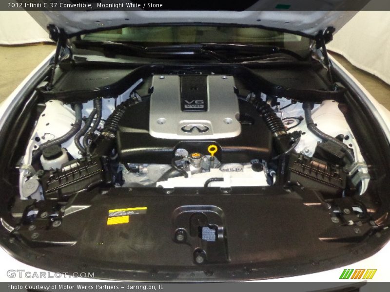 Moonlight White / Stone 2012 Infiniti G 37 Convertible