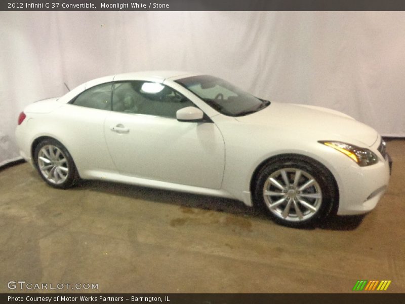 Moonlight White / Stone 2012 Infiniti G 37 Convertible