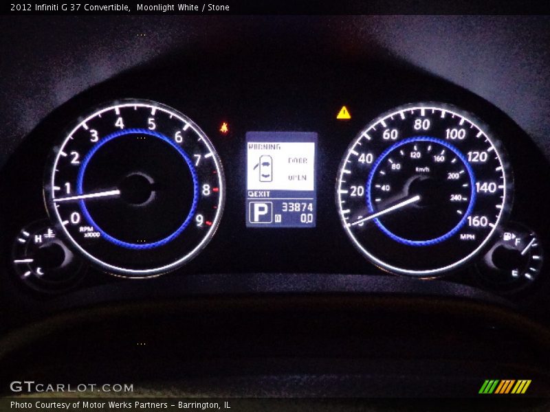Moonlight White / Stone 2012 Infiniti G 37 Convertible