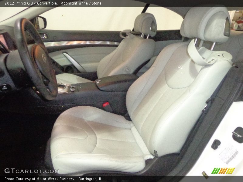 Moonlight White / Stone 2012 Infiniti G 37 Convertible