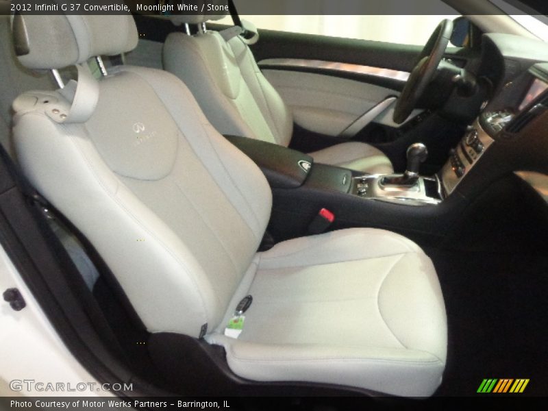 Moonlight White / Stone 2012 Infiniti G 37 Convertible