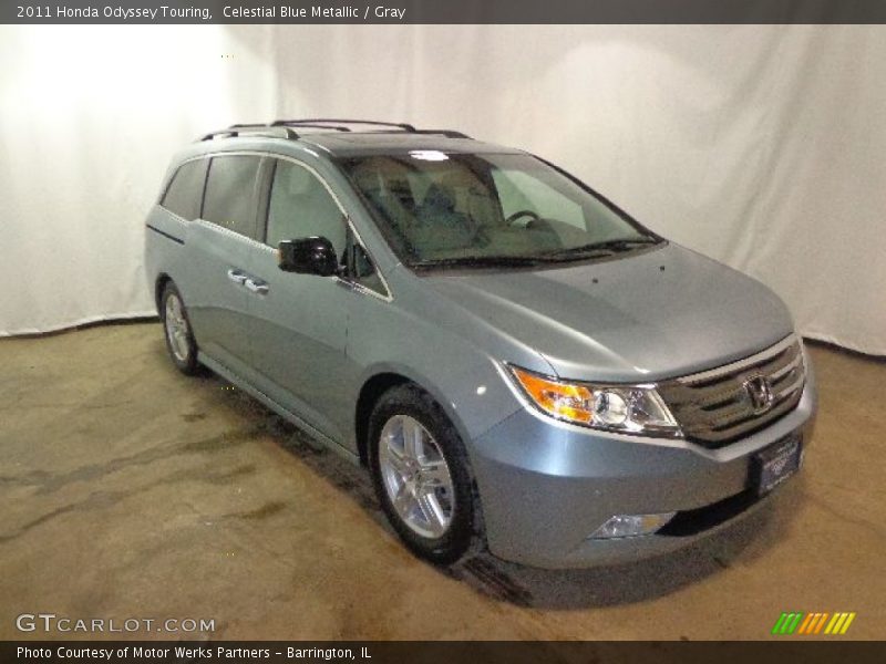 Celestial Blue Metallic / Gray 2011 Honda Odyssey Touring