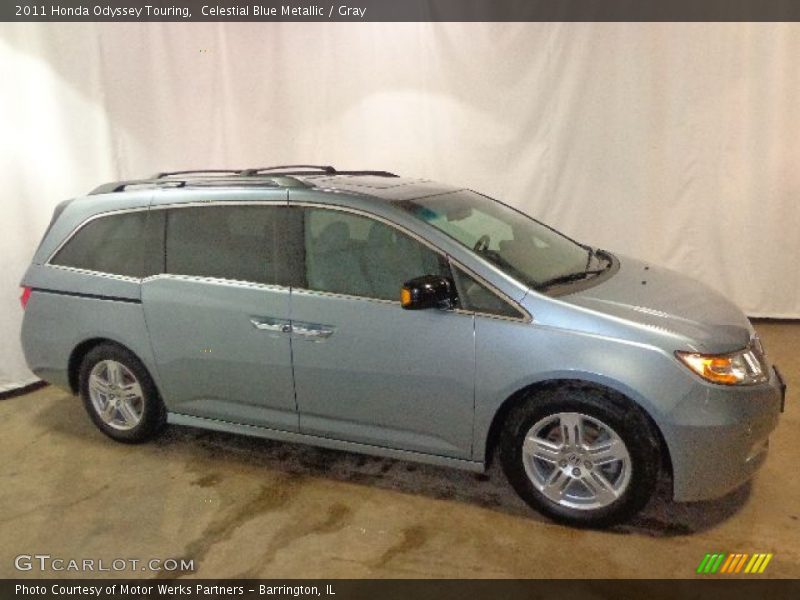 Celestial Blue Metallic / Gray 2011 Honda Odyssey Touring
