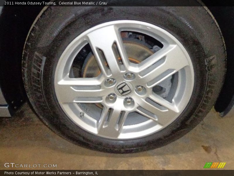 Celestial Blue Metallic / Gray 2011 Honda Odyssey Touring