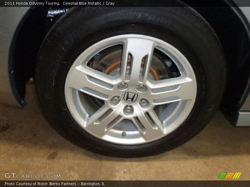Celestial Blue Metallic / Gray 2011 Honda Odyssey Touring