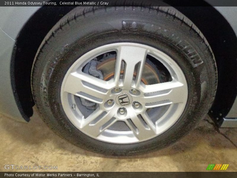 Celestial Blue Metallic / Gray 2011 Honda Odyssey Touring