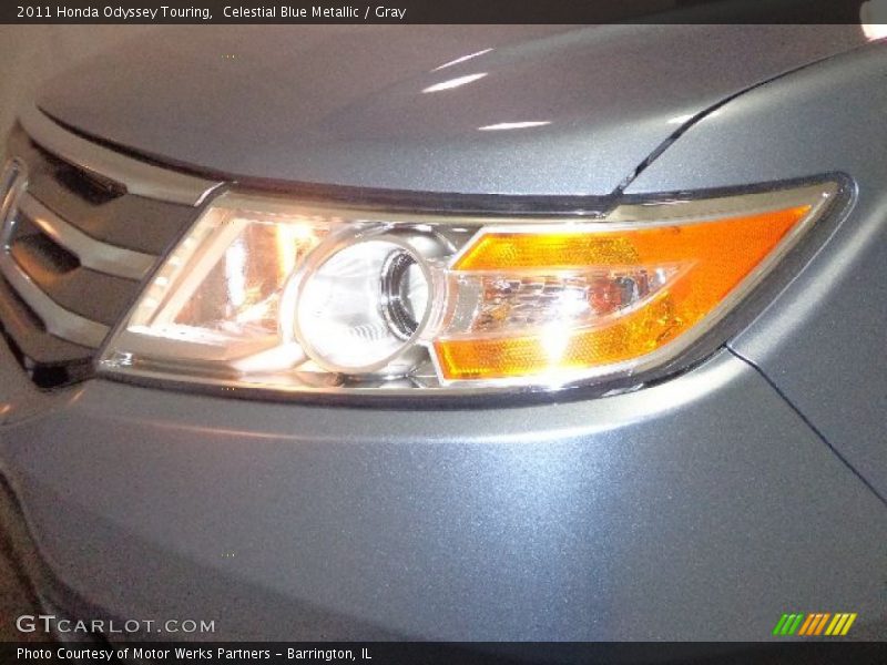 Celestial Blue Metallic / Gray 2011 Honda Odyssey Touring