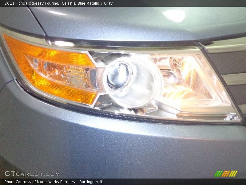 Celestial Blue Metallic / Gray 2011 Honda Odyssey Touring
