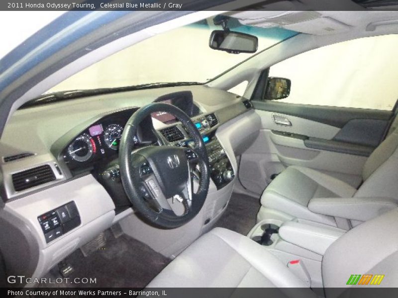 Celestial Blue Metallic / Gray 2011 Honda Odyssey Touring