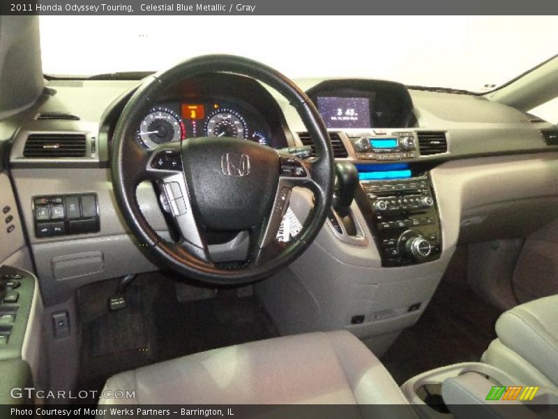 Celestial Blue Metallic / Gray 2011 Honda Odyssey Touring