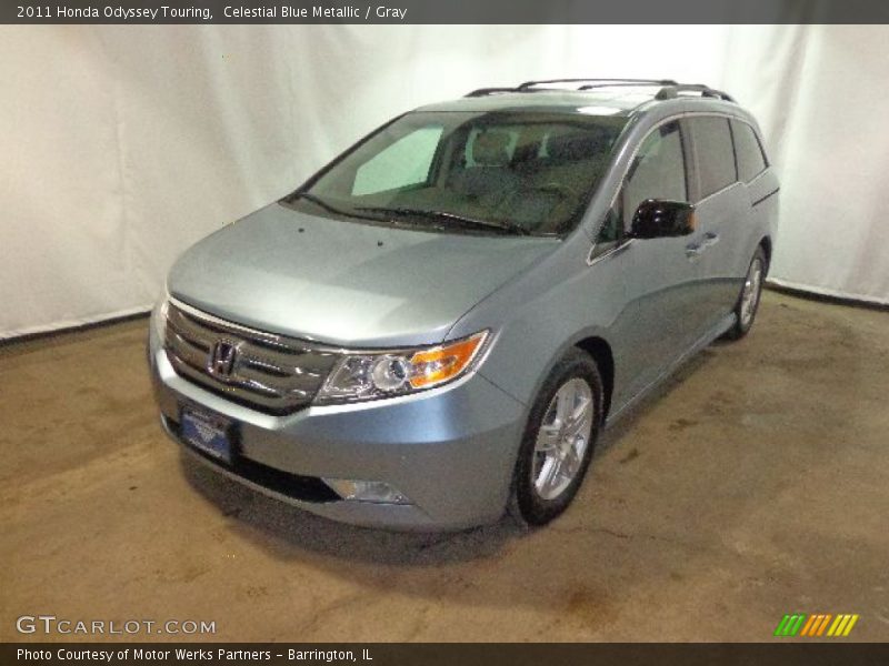 Celestial Blue Metallic / Gray 2011 Honda Odyssey Touring