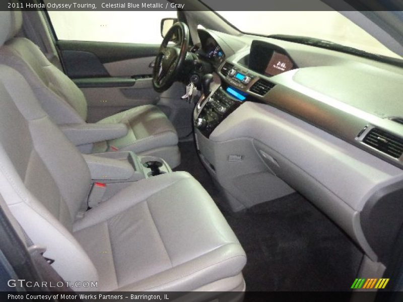 Celestial Blue Metallic / Gray 2011 Honda Odyssey Touring