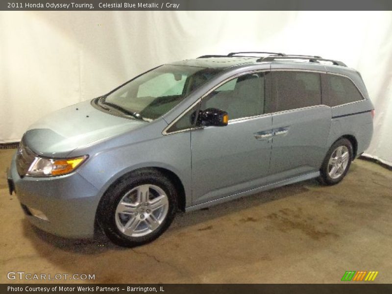 Celestial Blue Metallic / Gray 2011 Honda Odyssey Touring