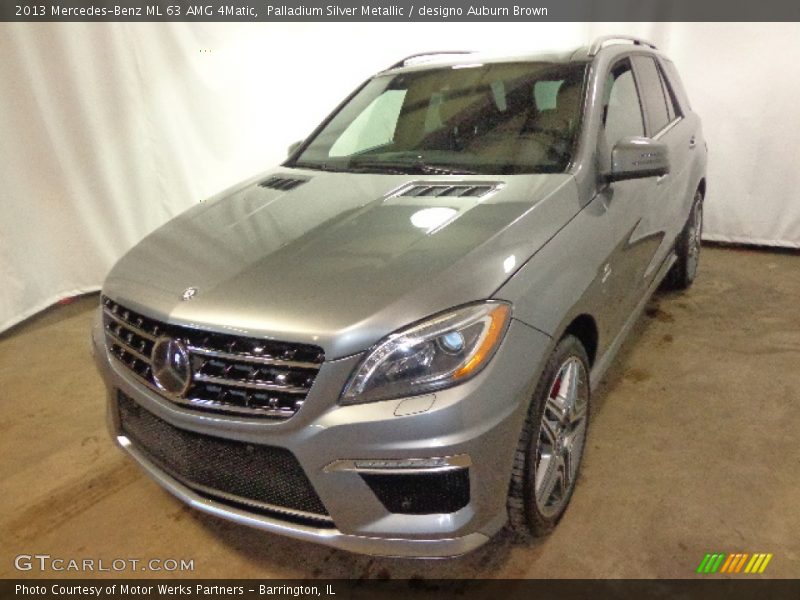 Palladium Silver Metallic / designo Auburn Brown 2013 Mercedes-Benz ML 63 AMG 4Matic