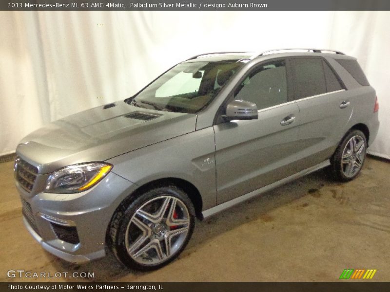 Palladium Silver Metallic / designo Auburn Brown 2013 Mercedes-Benz ML 63 AMG 4Matic