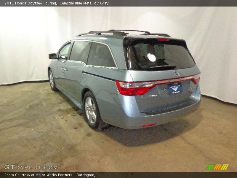 Celestial Blue Metallic / Gray 2011 Honda Odyssey Touring
