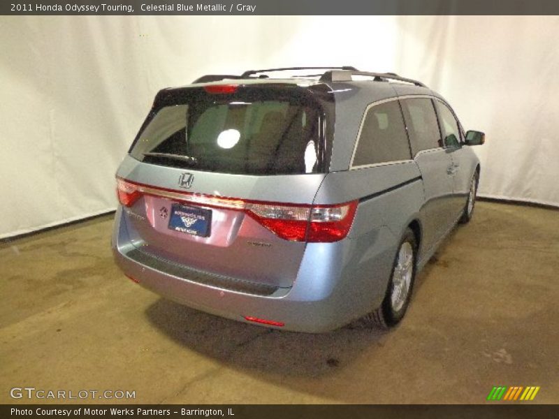 Celestial Blue Metallic / Gray 2011 Honda Odyssey Touring