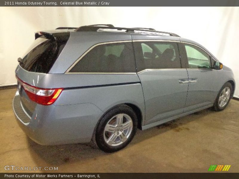Celestial Blue Metallic / Gray 2011 Honda Odyssey Touring