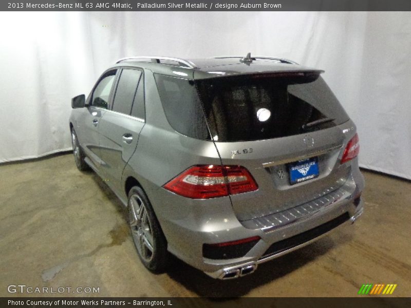 Palladium Silver Metallic / designo Auburn Brown 2013 Mercedes-Benz ML 63 AMG 4Matic