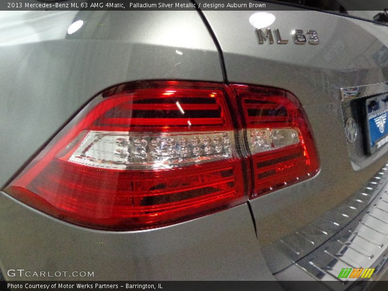 Palladium Silver Metallic / designo Auburn Brown 2013 Mercedes-Benz ML 63 AMG 4Matic