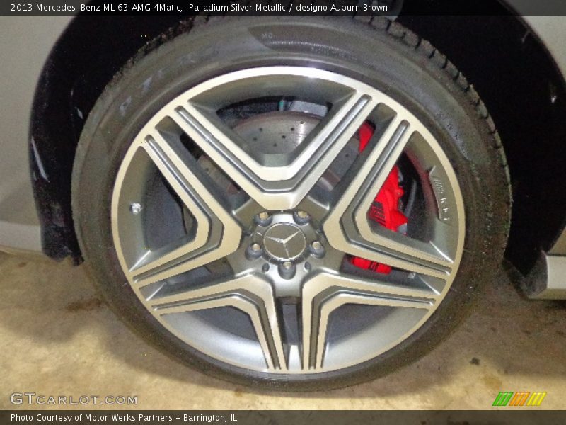 Palladium Silver Metallic / designo Auburn Brown 2013 Mercedes-Benz ML 63 AMG 4Matic