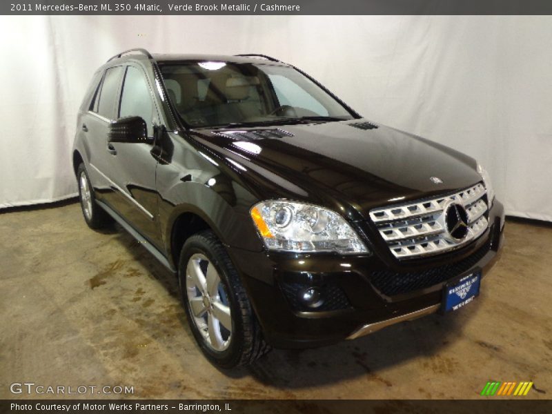 Verde Brook Metallic / Cashmere 2011 Mercedes-Benz ML 350 4Matic